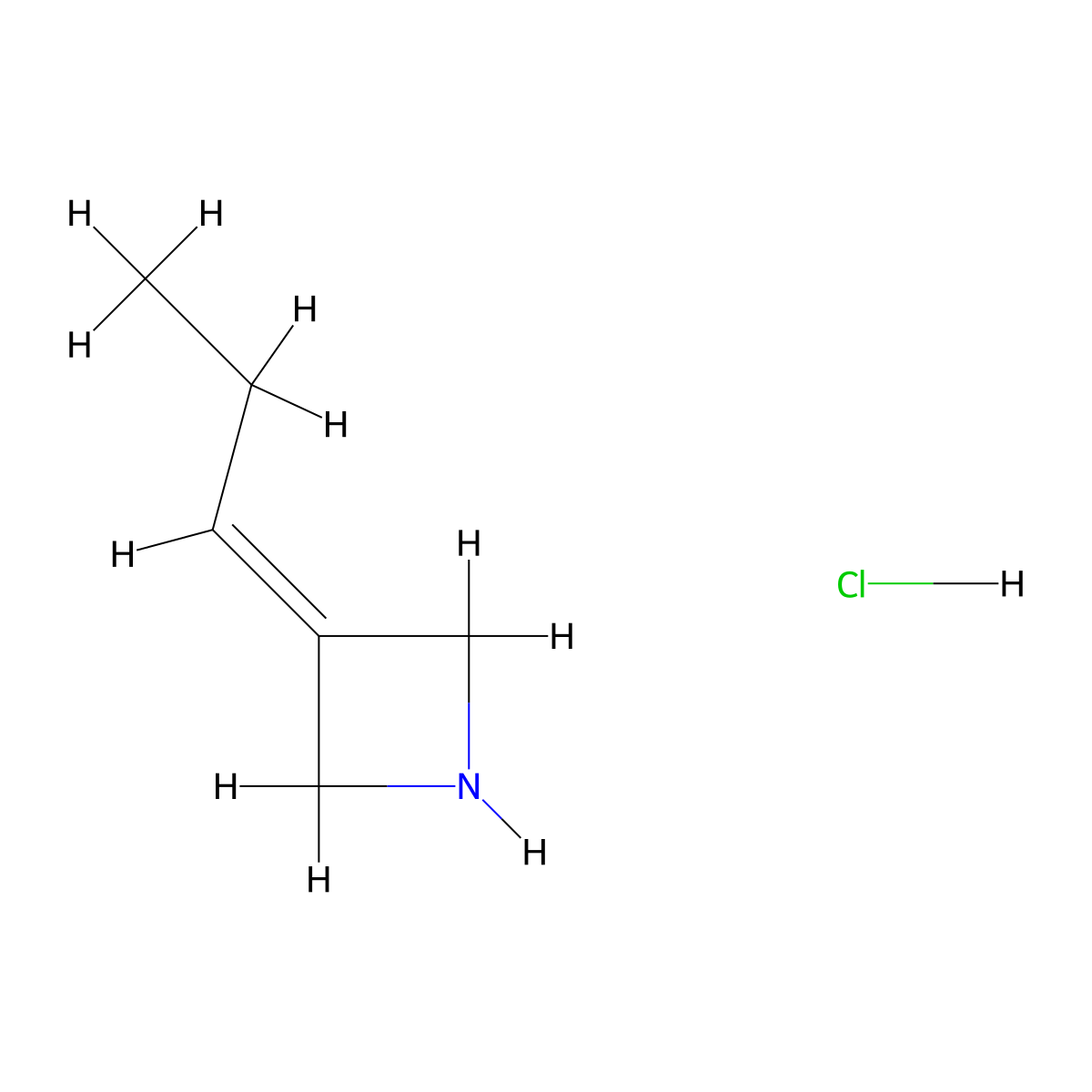 3-Propylideneazetidine hydrochloride molecular structure, CAS 2377031-98-4
