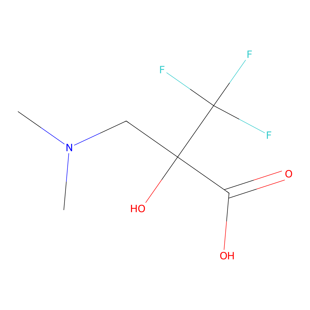 3-(Dimethylamino)-2-hydroxy-2-(trifluoromethyl)propanoic acid molecular structure, CAS 2377032-01-2