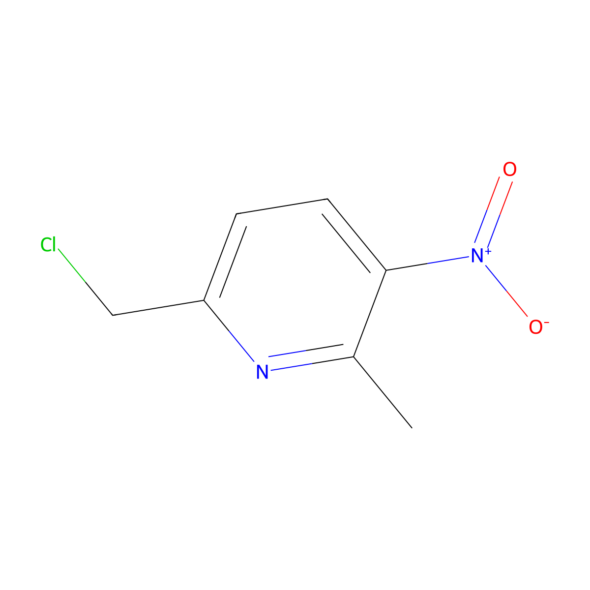 6-(Chloromethyl)-2-methyl-3-nitropyridine molecular structure, CAS 2377032-20-5