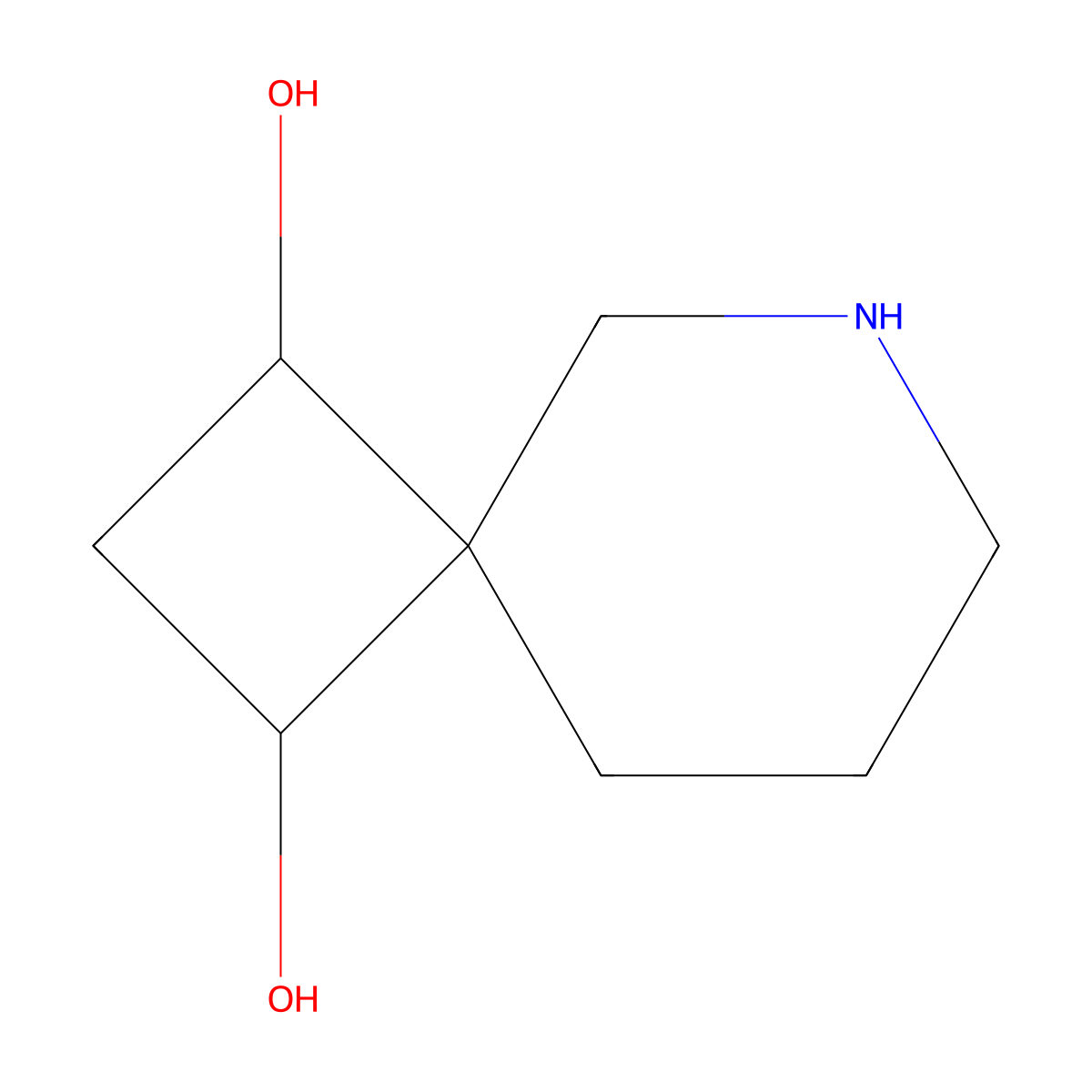 6-Azaspiro[3.5]nonane-1,3-diol molecular structure, CAS 2377033-03-7