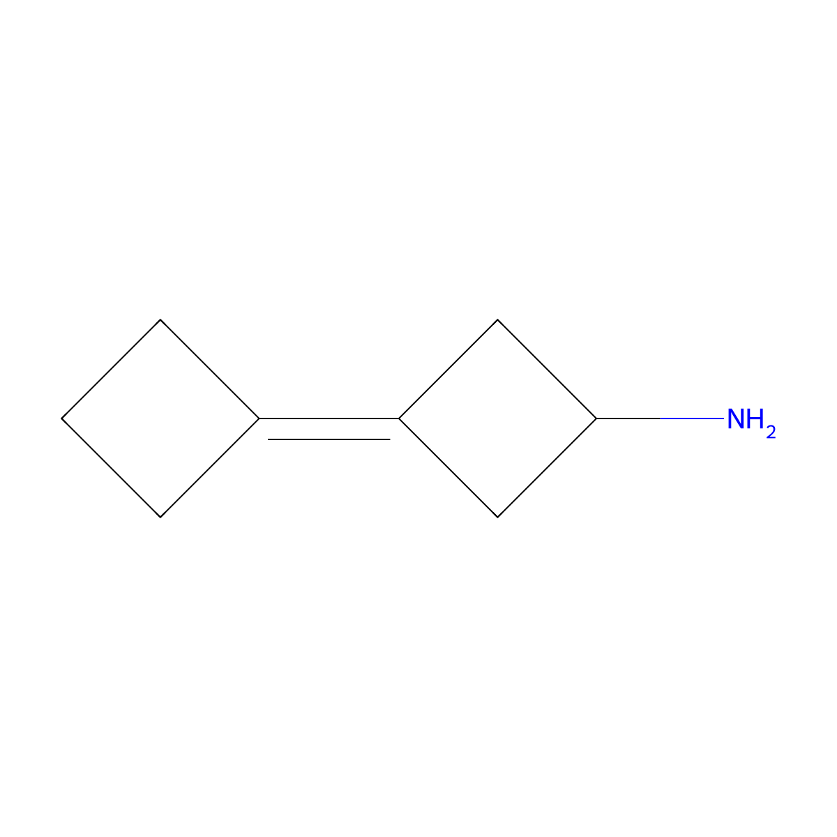 [1,1'-Bi(cyclobutylidene)]-3-amine molecular structure, CAS 2377033-10-6
