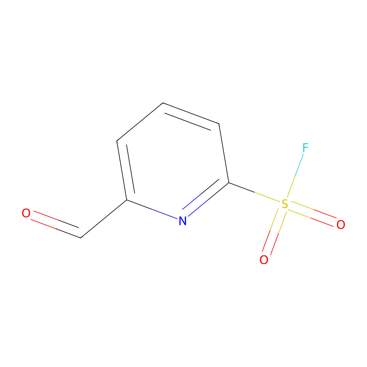 6-Formylpyridine-2-sulfonyl fluoride molecular structure, CAS 2377033-21-9