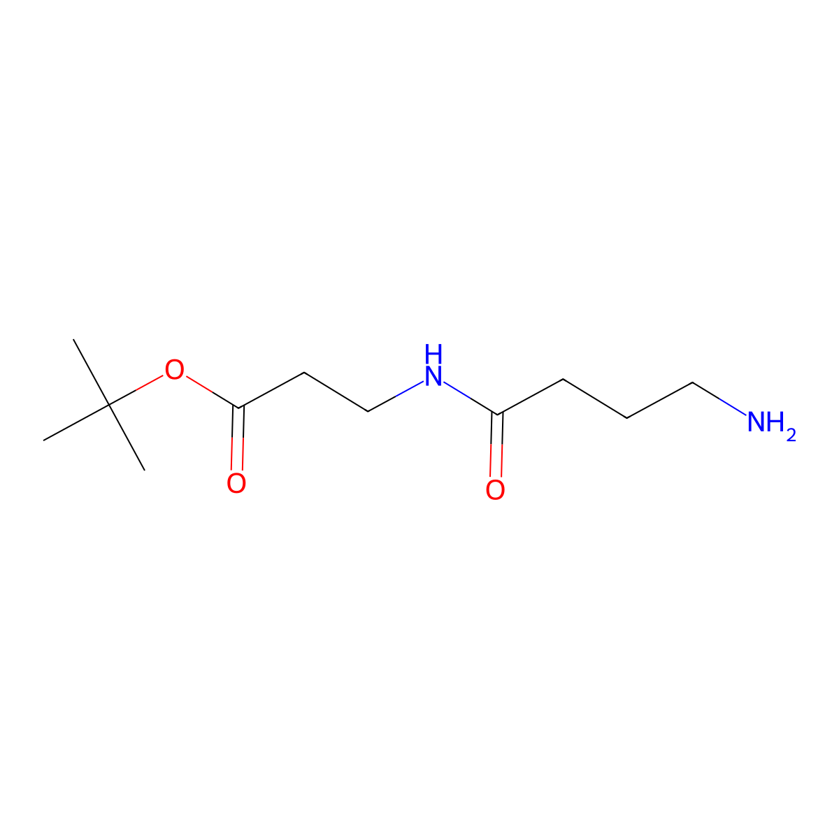 Tert-butyl3-(4-aminobutanamido)propanoate molecular structure, CAS 2377033-46-8