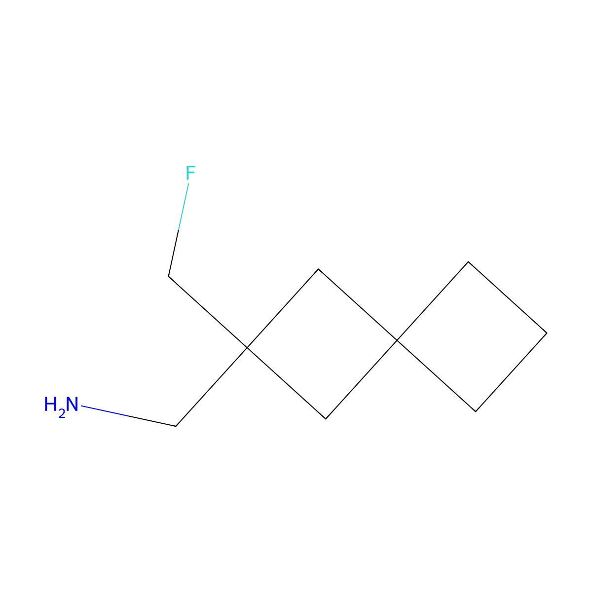 1-[2-(Fluoromethyl)spiro[3.3]heptan-2-yl]methanamine molecular structure, CAS 2377033-79-7