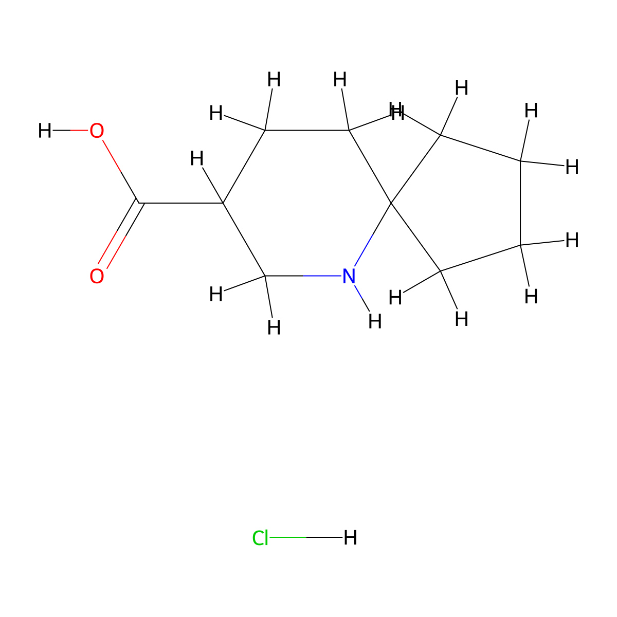 6-Azaspiro[4.5]decane-8-carboxylic acid hydrochloride molecular structure, CAS 2377033-88-8