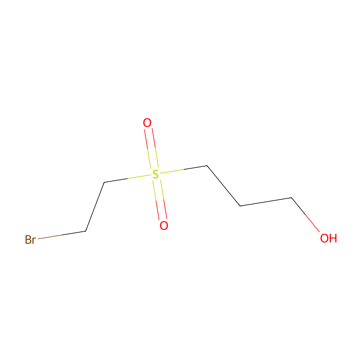 3-(2-Bromoethanesulfonyl)propan-1-ol molecular structure, CAS 2377034-15-4