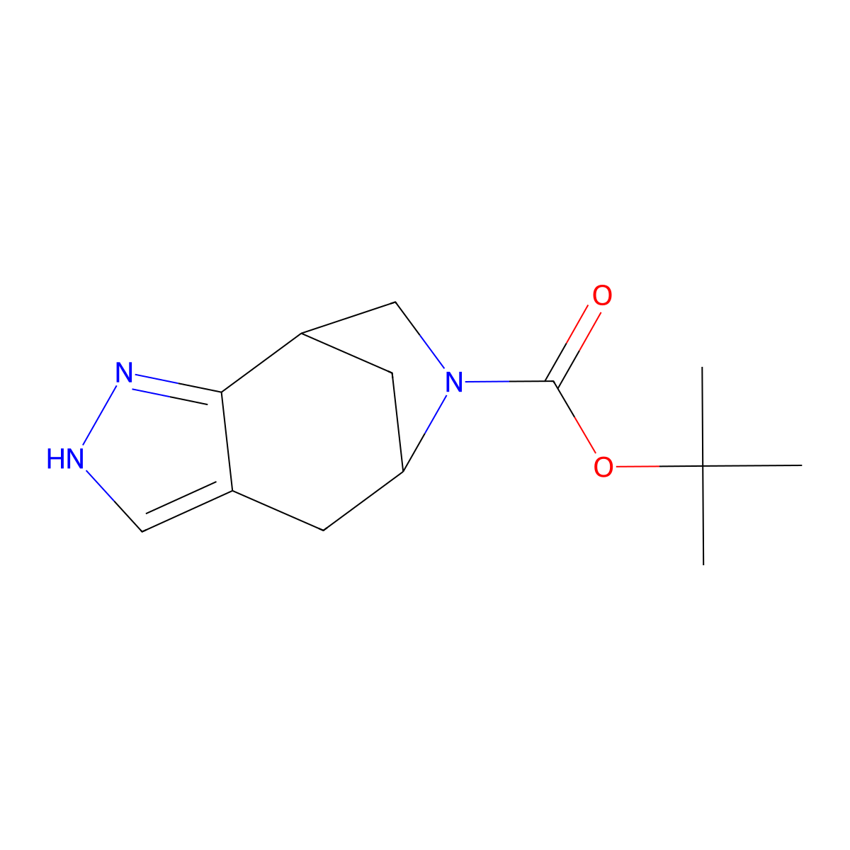 Tert-butyl 3,4,9-triazatricyclo[6.2.1.0,2,6]undeca-2,5-diene-9-carboxylate molecular structure, CAS 2377034-24-5