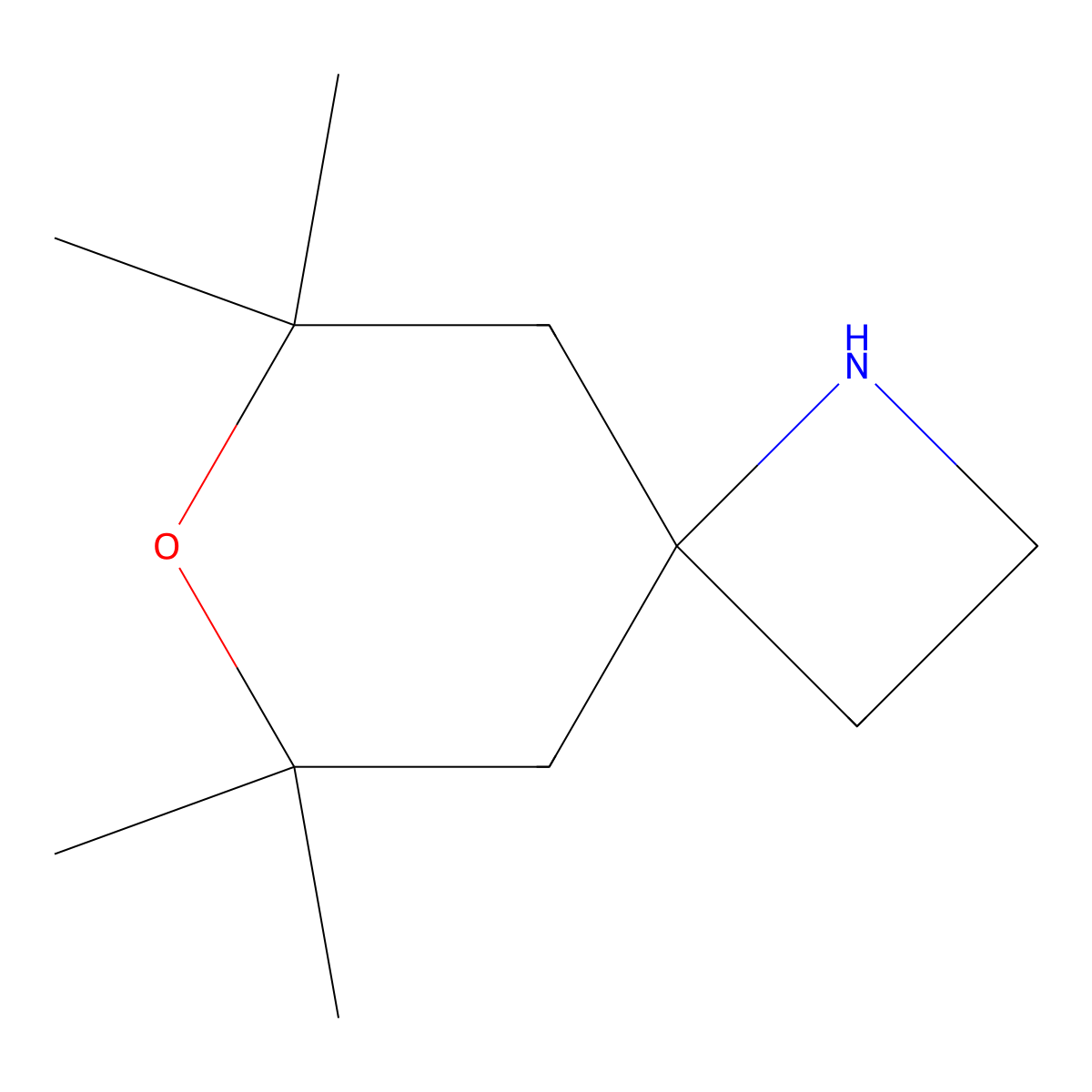 6,6,8,8-Tetramethyl-7-oxa-1-azaspiro[3.5]nonane molecular structure, CAS 2377034-49-4