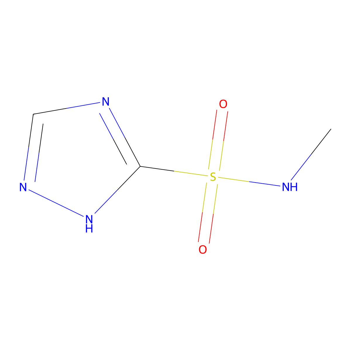 N-methyl-1H-1,2,4-triazole-3-sulfonamide molecular structure, CAS 2377034-56-3