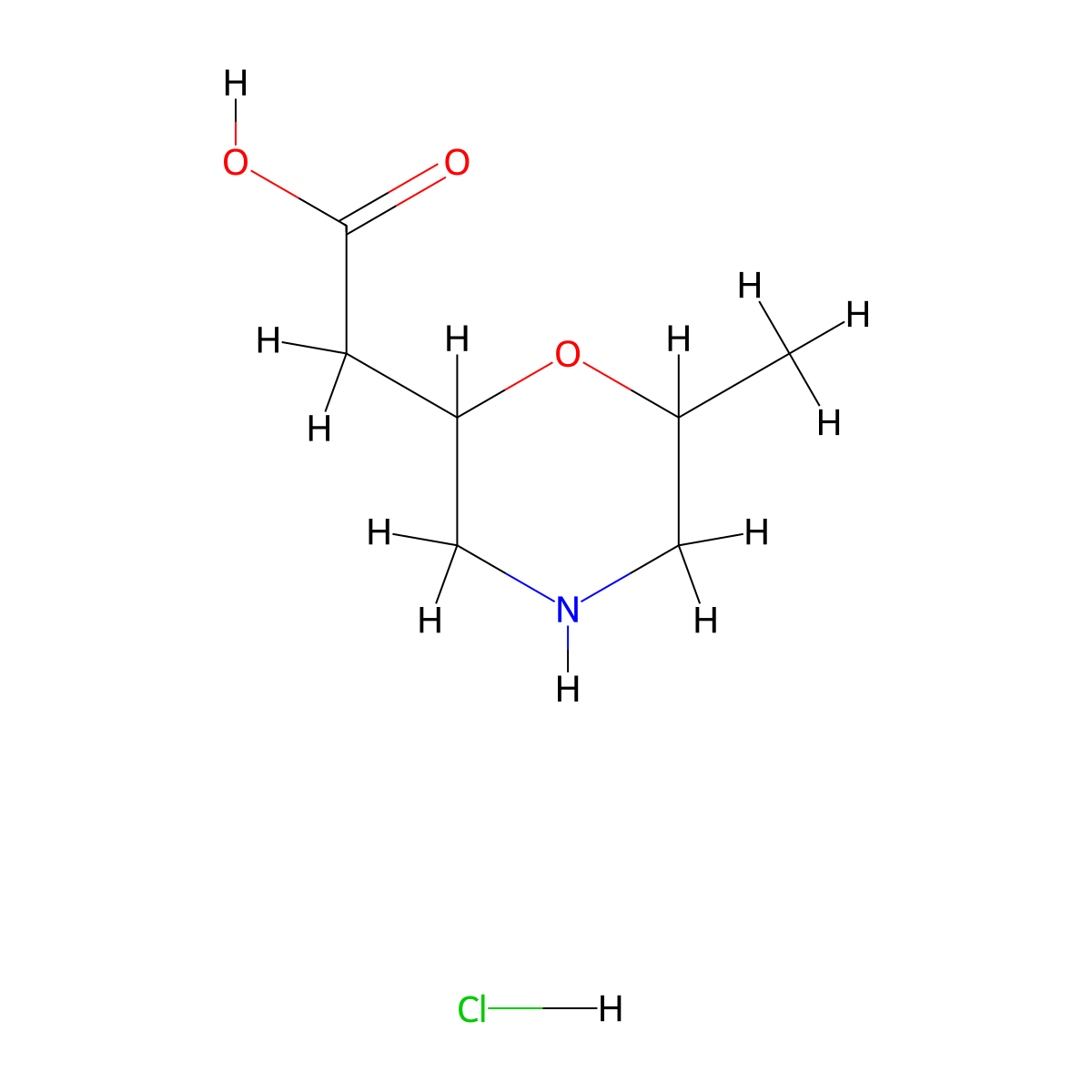 2-(6-Methylmorpholin-2-yl)acetic acid hydrochloride molecular structure, CAS 2377034-66-5