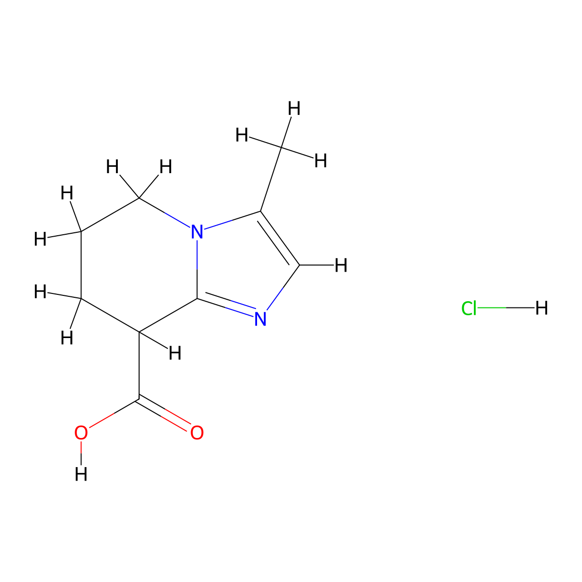 3-methyl-5H,6H,7H,8H-imidazo[1,2-a]pyridine-8-carboxylic acid hydrochloride molecular structure, CAS 2377035-34-0