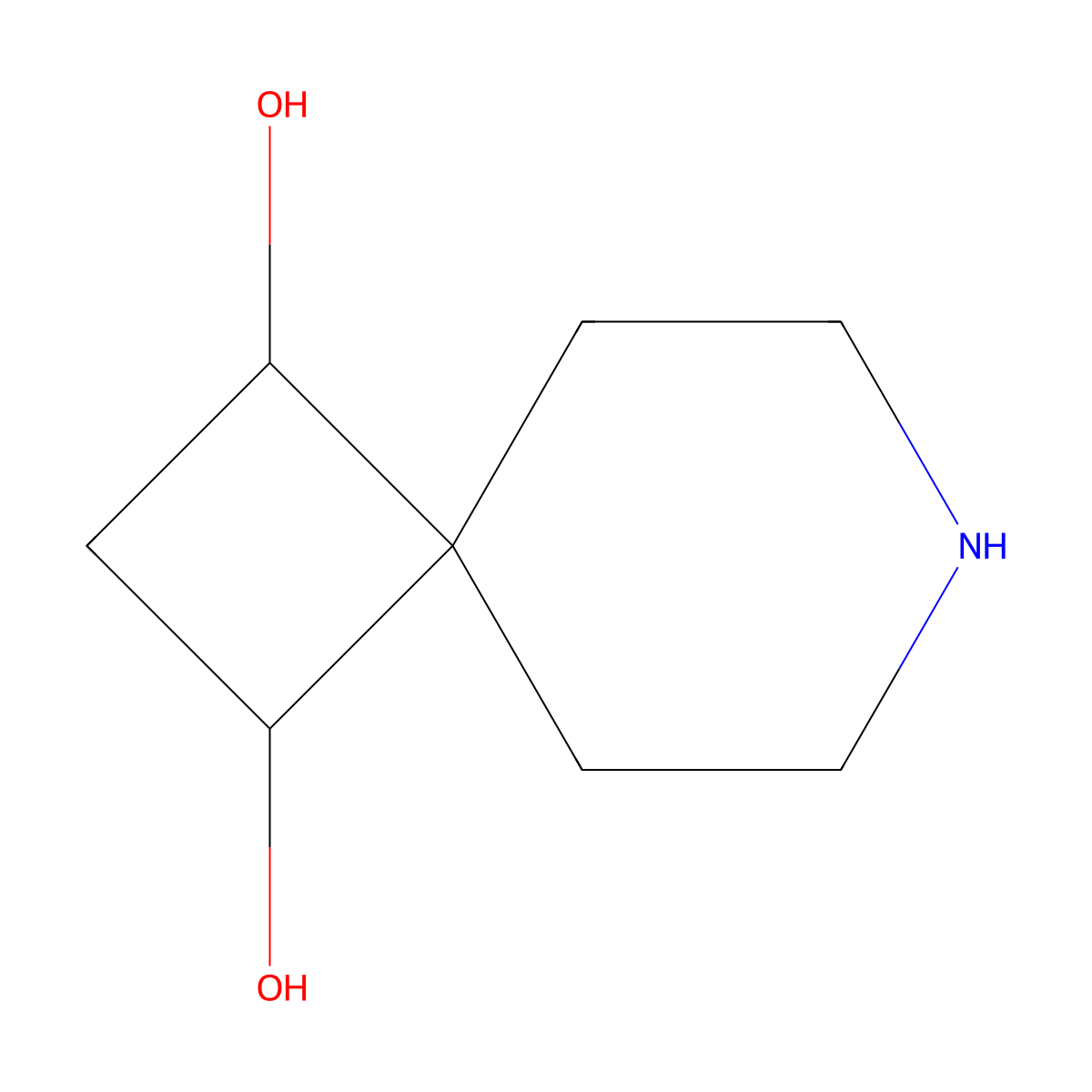 7-Azaspiro[3.5]nonane-1,3-diol molecular structure, CAS 2377035-53-3