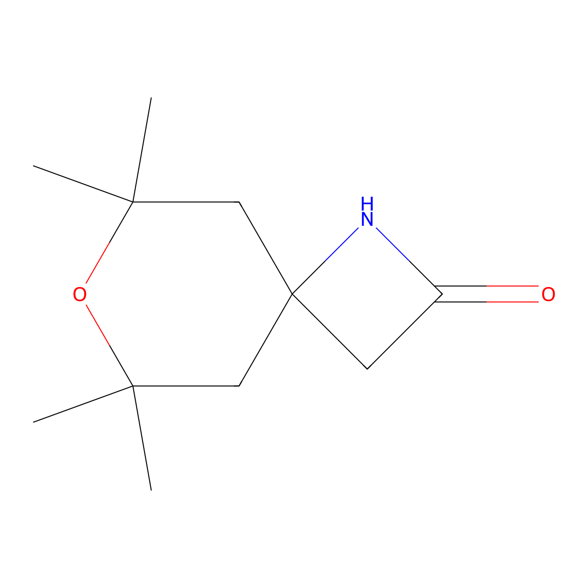 6,6,8,8-Tetramethyl-7-oxa-1-azaspiro[3.5]nonan-2-one molecular structure, CAS 2377035-66-8