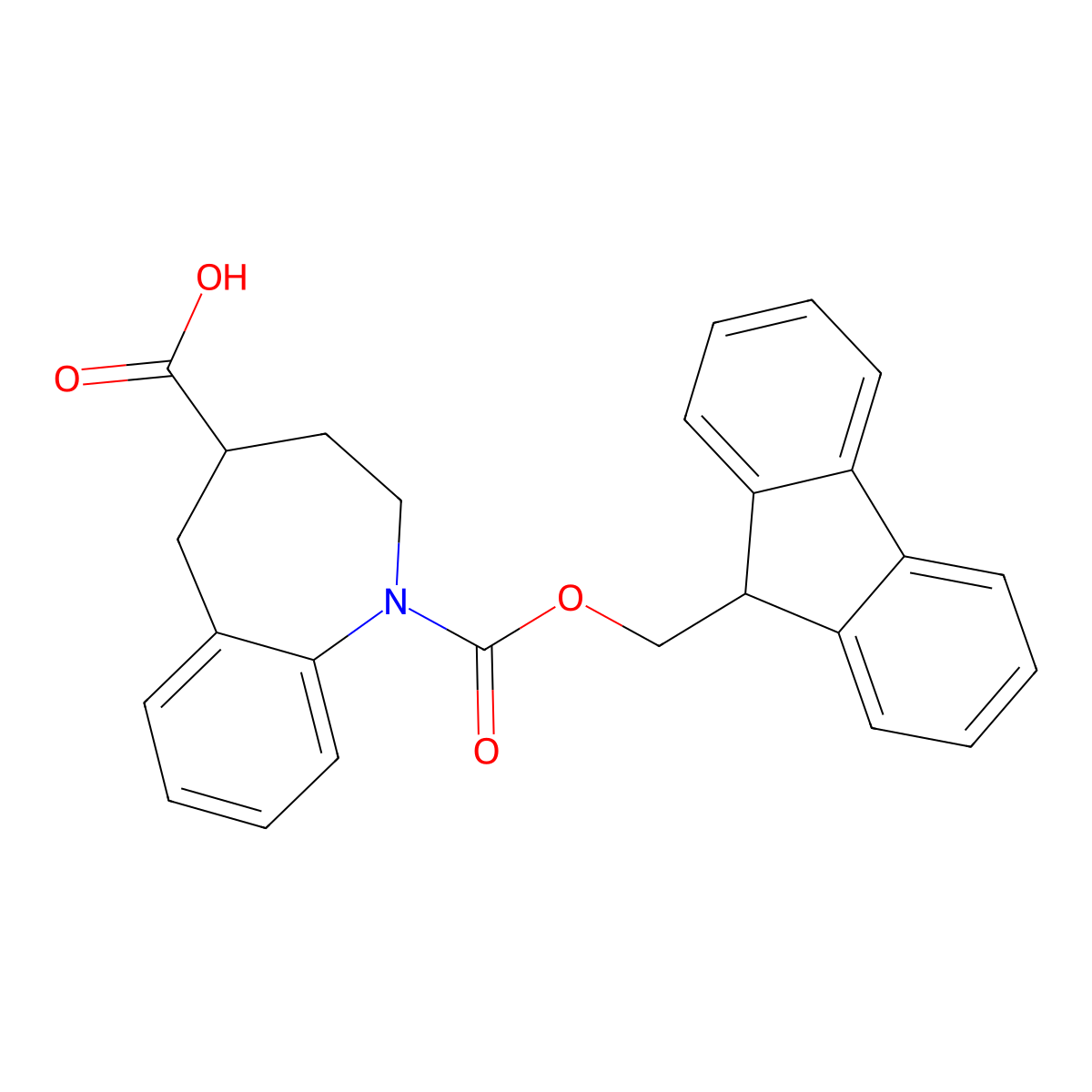1-{[(9H-fluoren-9-yl)methoxy]carbonyl}-2,3,4,5-tetrahydro-1H-1-benzazepine-4-carboxylicacid molecular structure, CAS 2377035-69-1