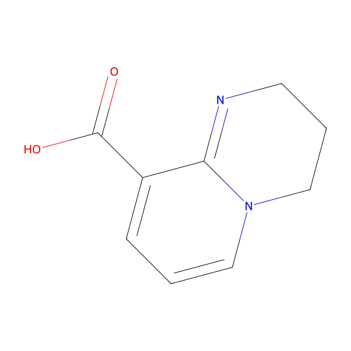 2H,3H,4H-pyrido[1,2-a]pyrimidine-9-carboxylic acid molecular structure, CAS 2377035-71-5