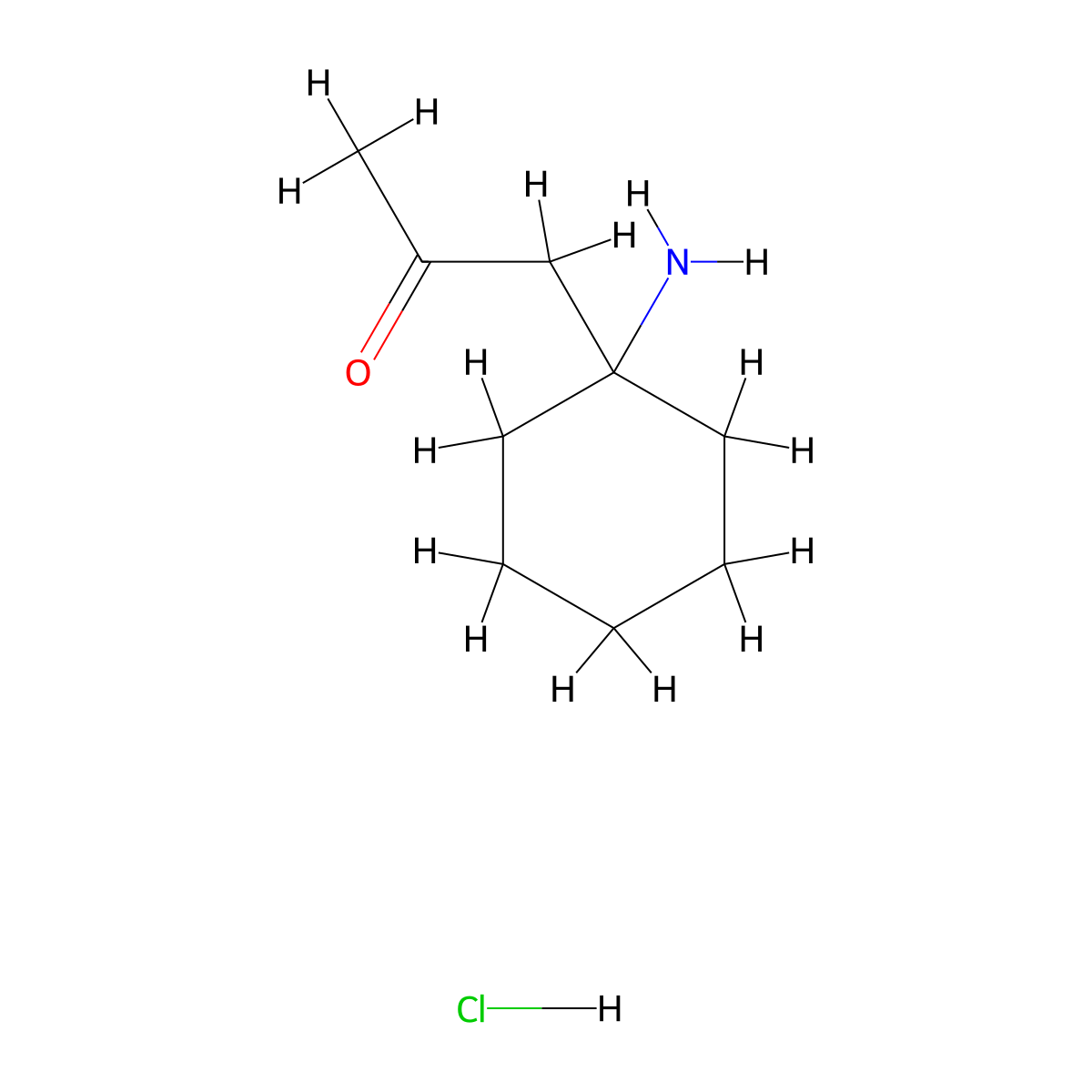 1-(1-Aminocyclohexyl)propan-2-one hydrochloride molecular structure, CAS 2377035-90-8