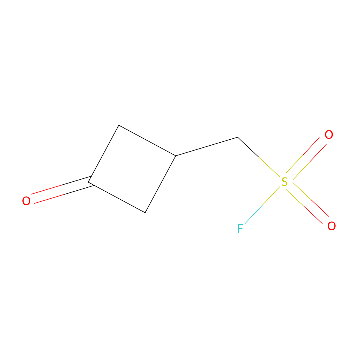 (3-Oxocyclobutyl)methanesulfonyl fluoride molecular structure, CAS 2377035-96-4