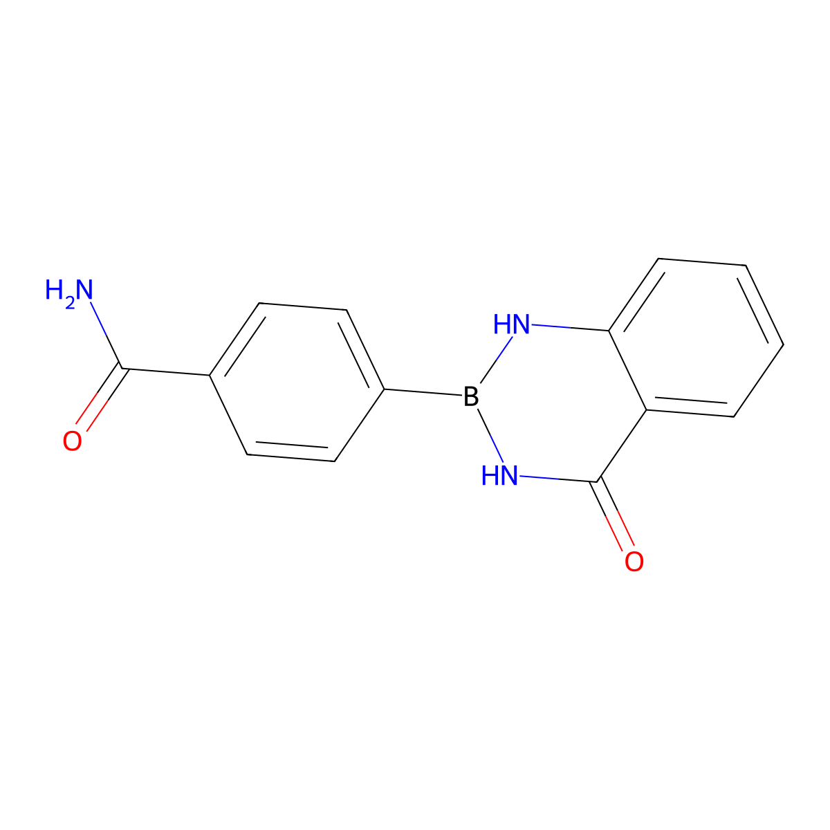 4-(4-Oxo-3,4-dihydrobenzo[d][1,3,2]diazaborinin-2(1H)-yl)benzamide molecular structure, CAS 2377176-77-5