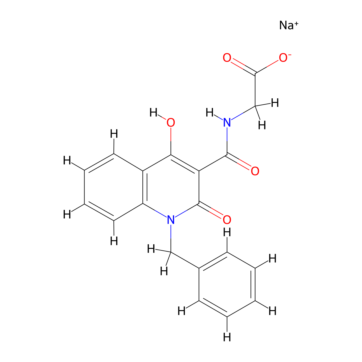 Iox2 sodium molecular structure, CAS 2377239-85-3