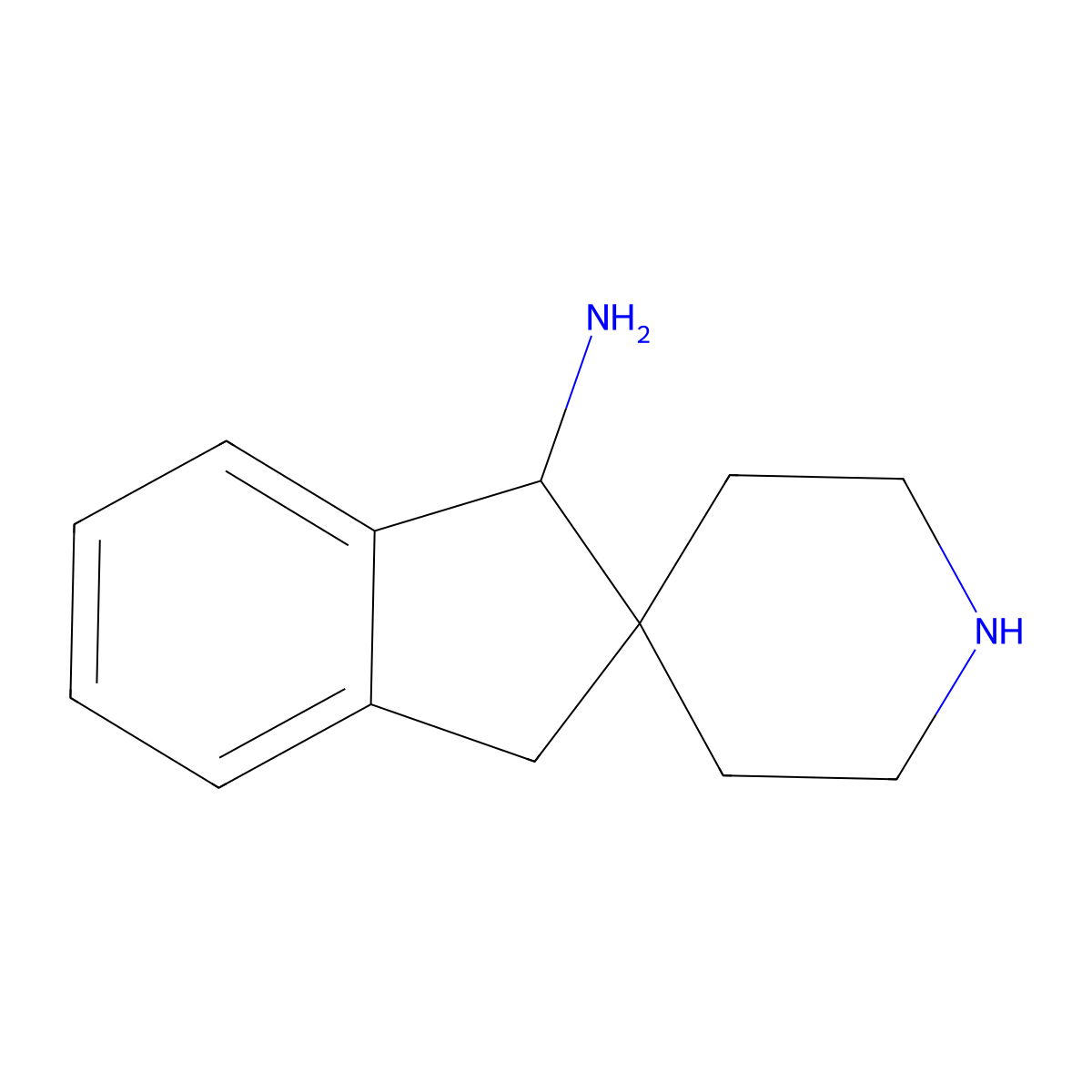 1-Amino-spiro[1-amino-indane-2,4'-piperidine] molecular structure, CAS 2377354-77-1