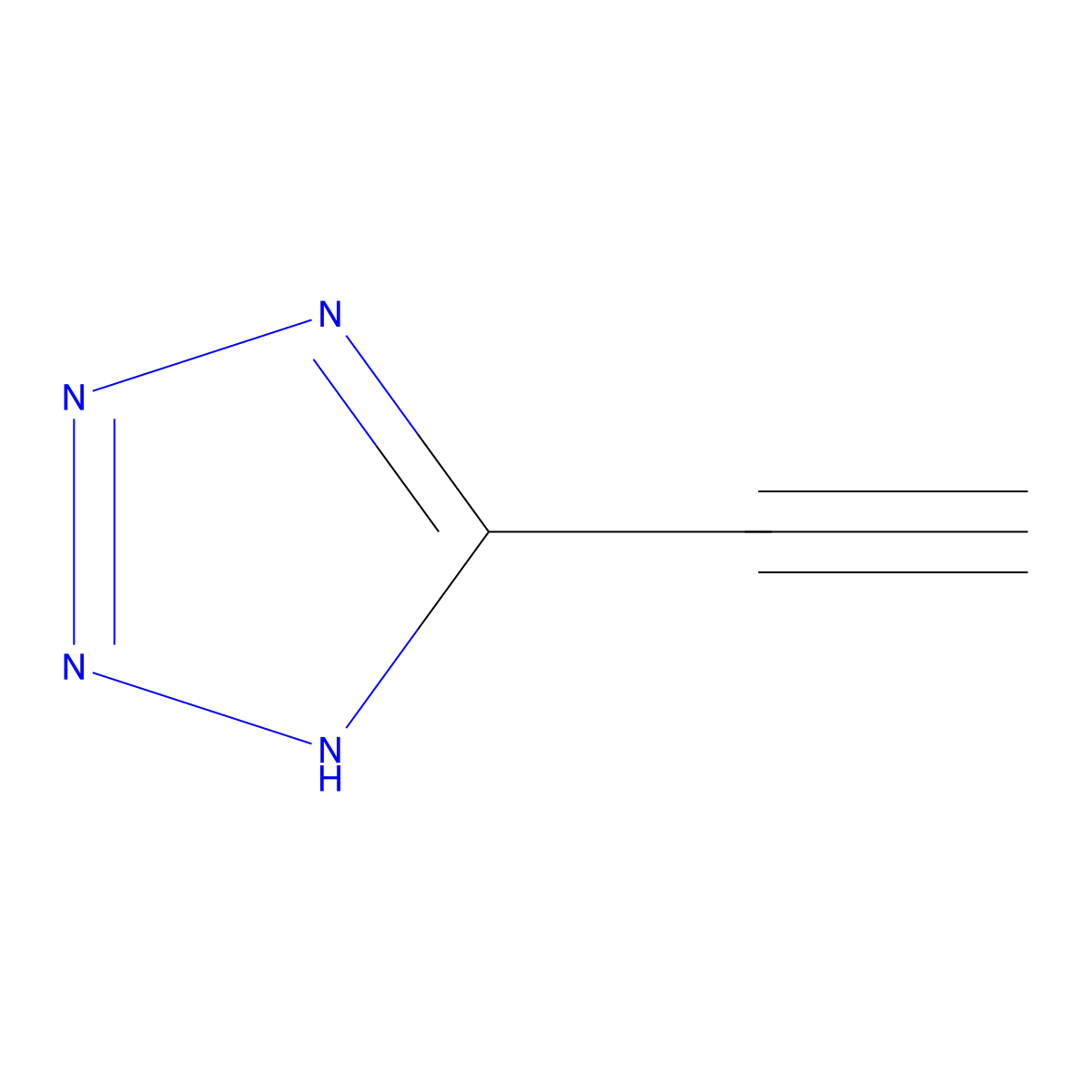 5-Ethynyl-1H-tetrazole molecular structure, CAS 237736-02-6