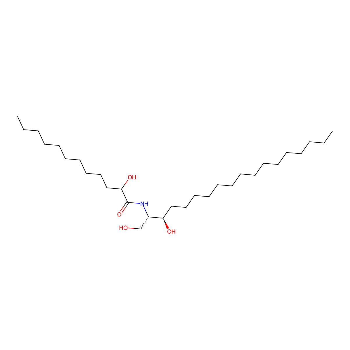 C12((+/-)-2'-hydroxy) dihydro Ceramide (d18:0/12:0) molecular structure, CAS 2377379-54-7