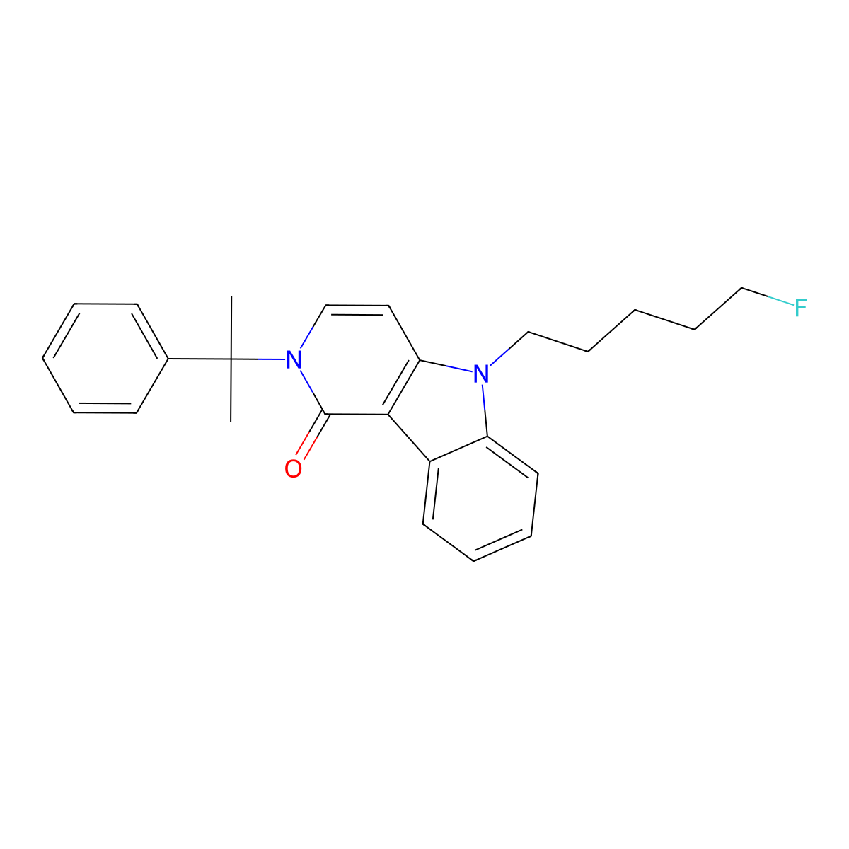 5-Fluoro cumyl-pegaclone molecular structure, CAS 2377403-49-9
