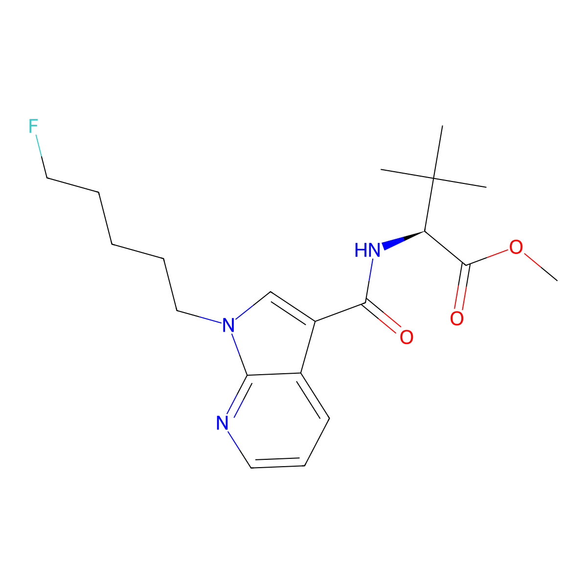 5-fluoro MDMB-7-PAICA molecular structure, CAS 2377403-81-9