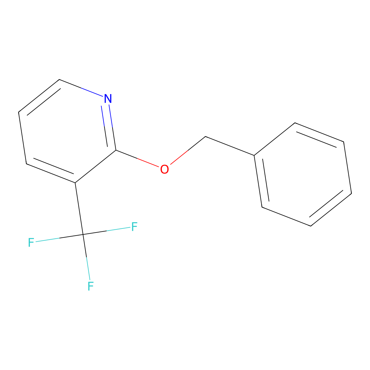 2-(Phenylmethoxy)-3-(trifluoromethyl)pyridine molecular structure, CAS 2377458-97-2
