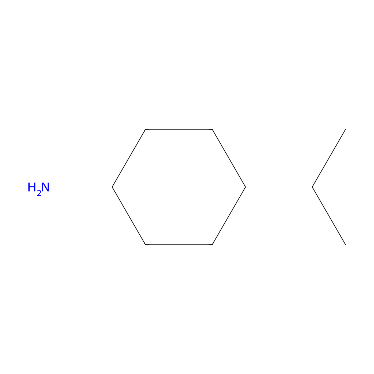 4-Isopropylcyclohexylamine molecular structure, CAS 23775-41-9