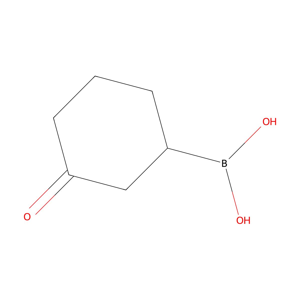 (3-Oxocyclohexyl)boronic acid molecular structure, CAS 2377587-32-9