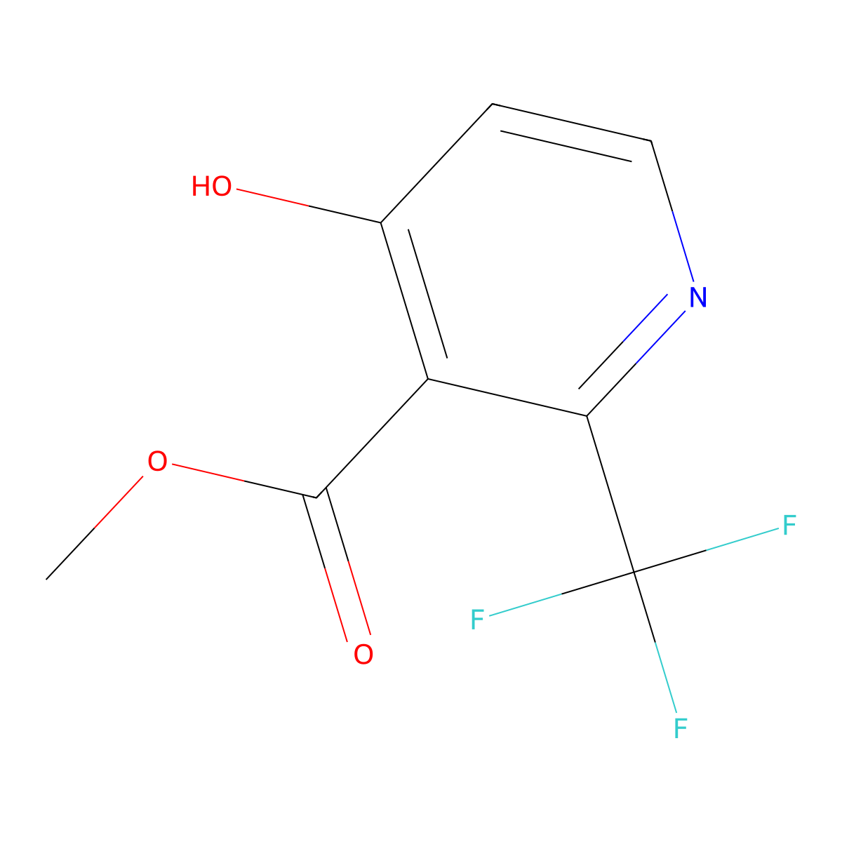 Methyl 4-Hydroxy-2-(trifluoromethyl)-3-pyridinecarboxylate molecular structure, CAS 237760-08-6