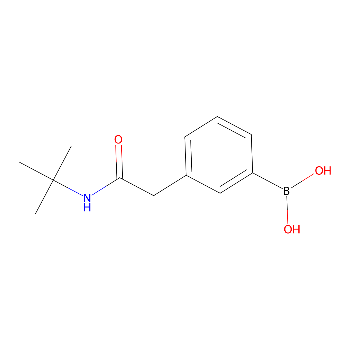 3-[(tert-Butylcarbamoyl)methyl]phenylboronic acid molecular structure, CAS 2377605-71-3
