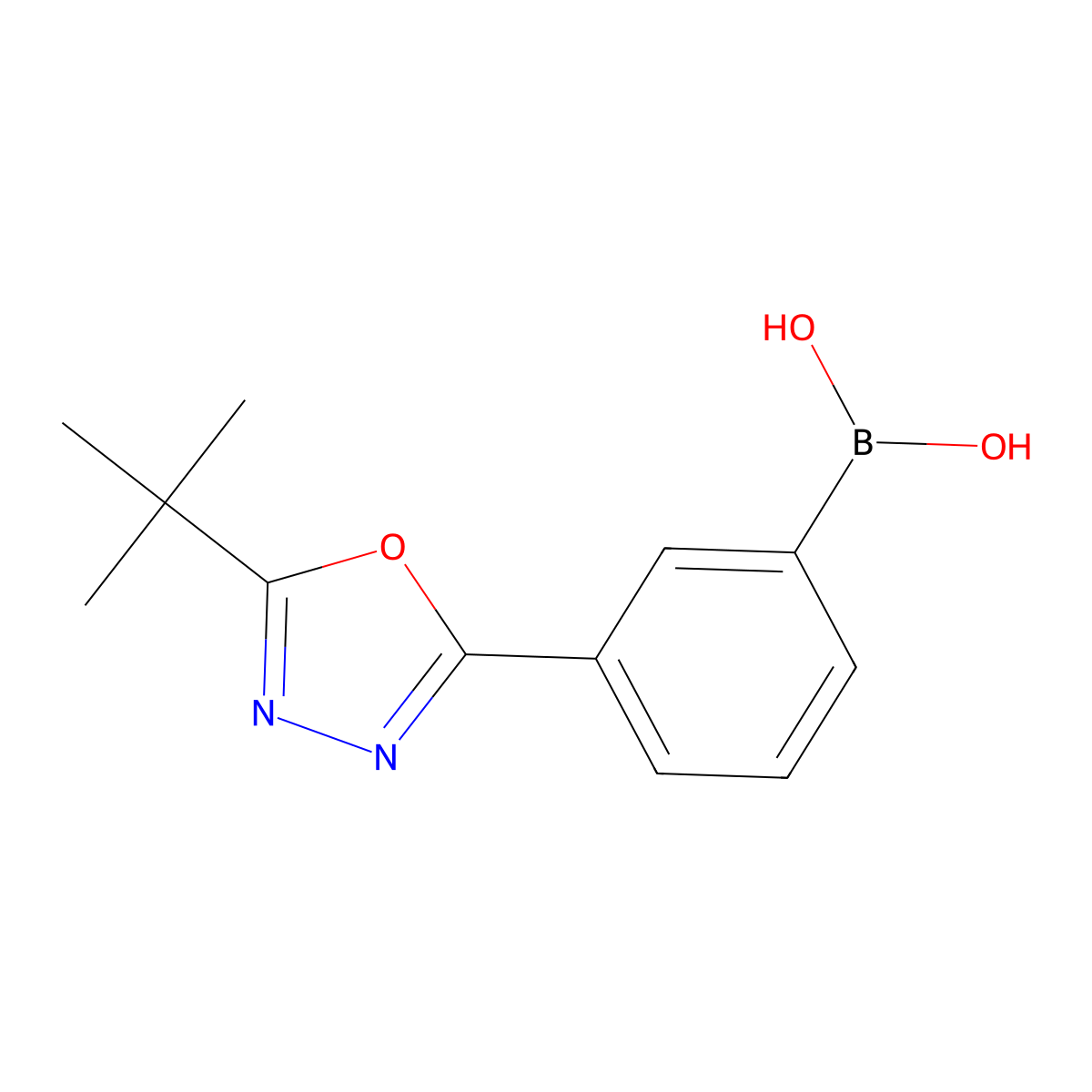 [3-(5-tert-Butyl-1,3,4-oxadiazol-2-yl)phenyl]boronic acid molecular structure, CAS 2377605-89-3