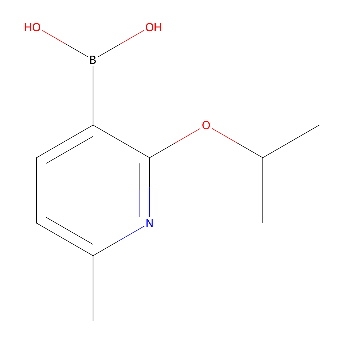 (2-Isopropoxy-6-methylpyridin-3-yl)boronic acid molecular structure, CAS 2377606-05-6