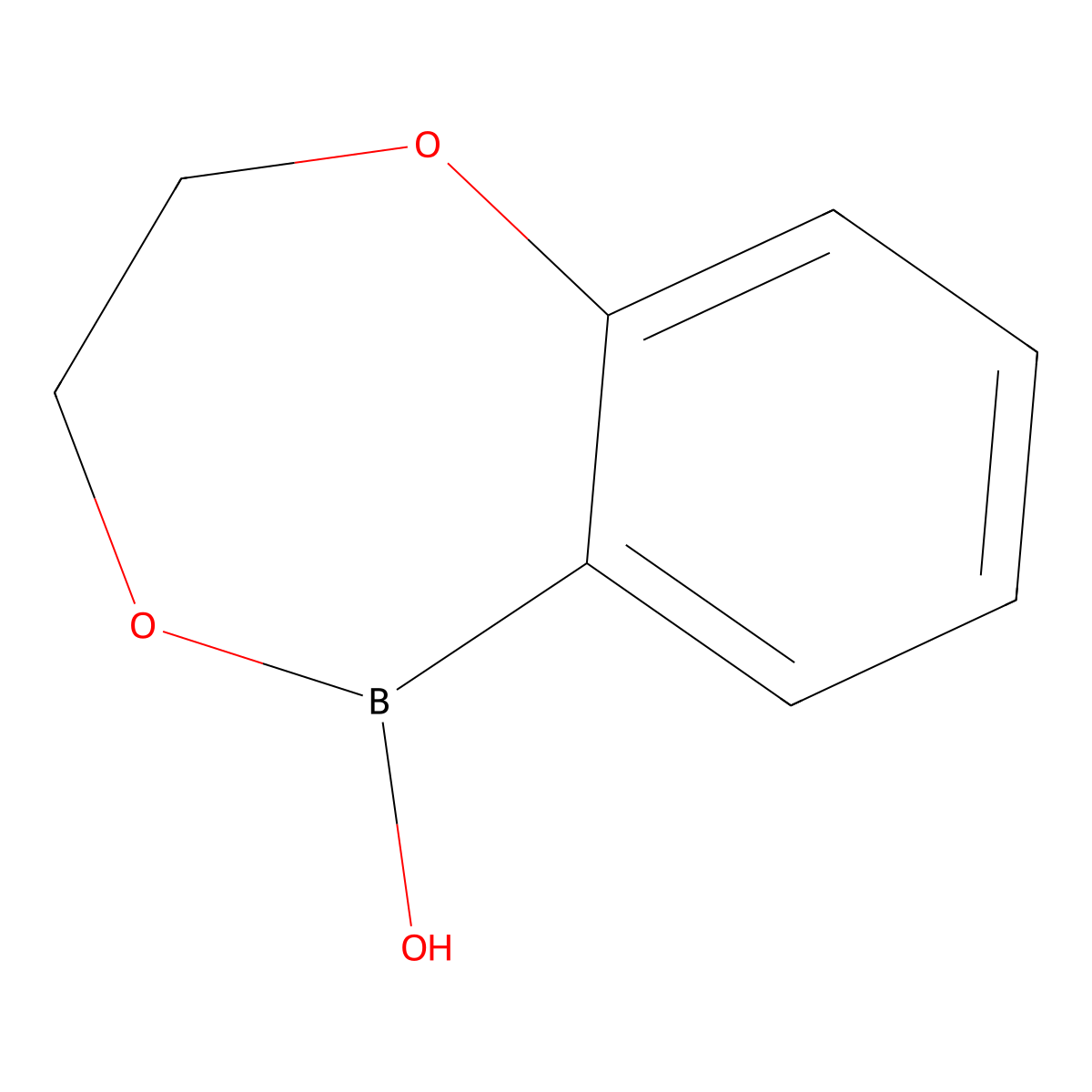 3,4-Dihydro-2,5,1-benzodioxaborepin-1-OL molecular structure, CAS 2377606-21-6