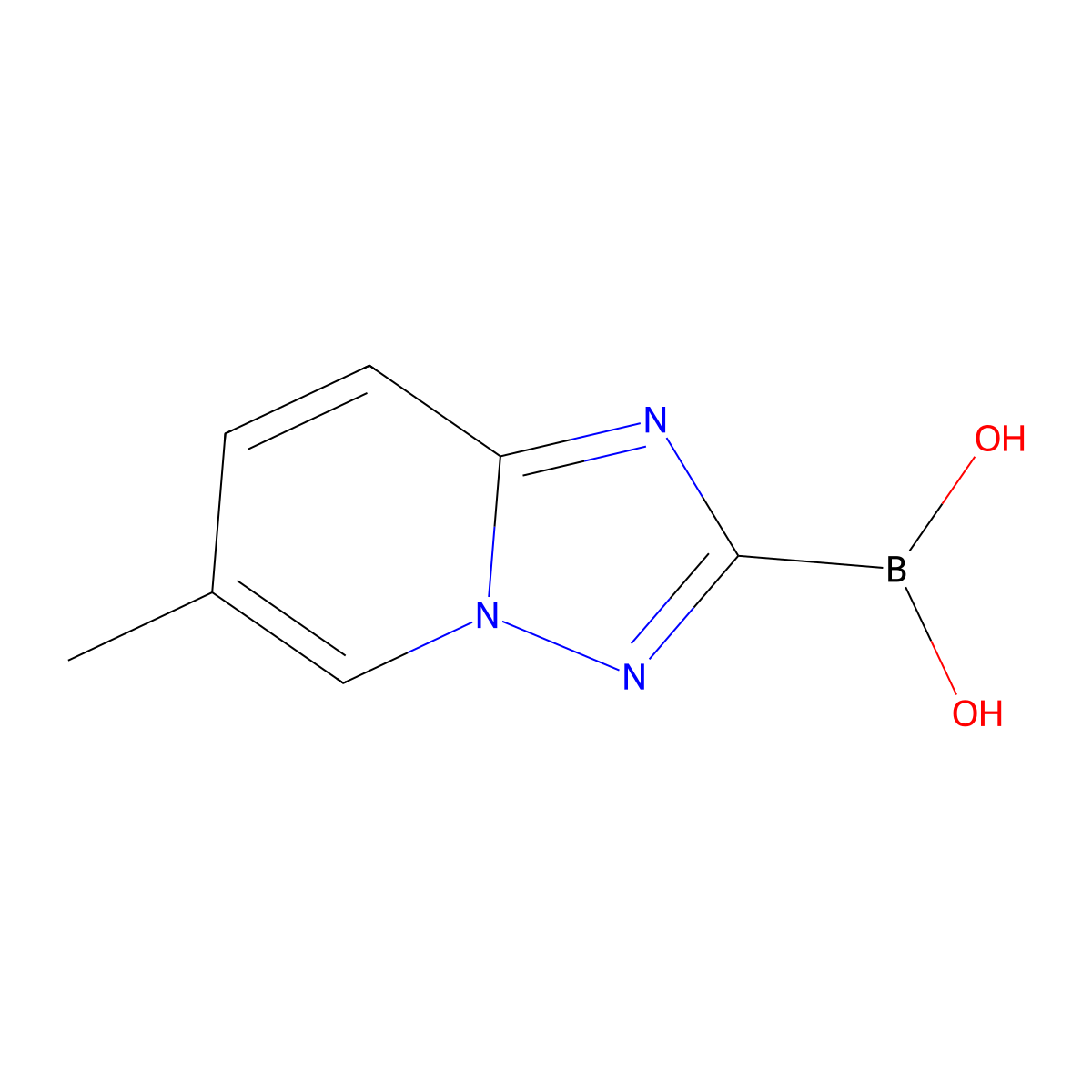 6-Methyl-[1,2,4]triazolo[1,5-a]pyridine-2-boronic acid molecular structure, CAS 2377606-51-2