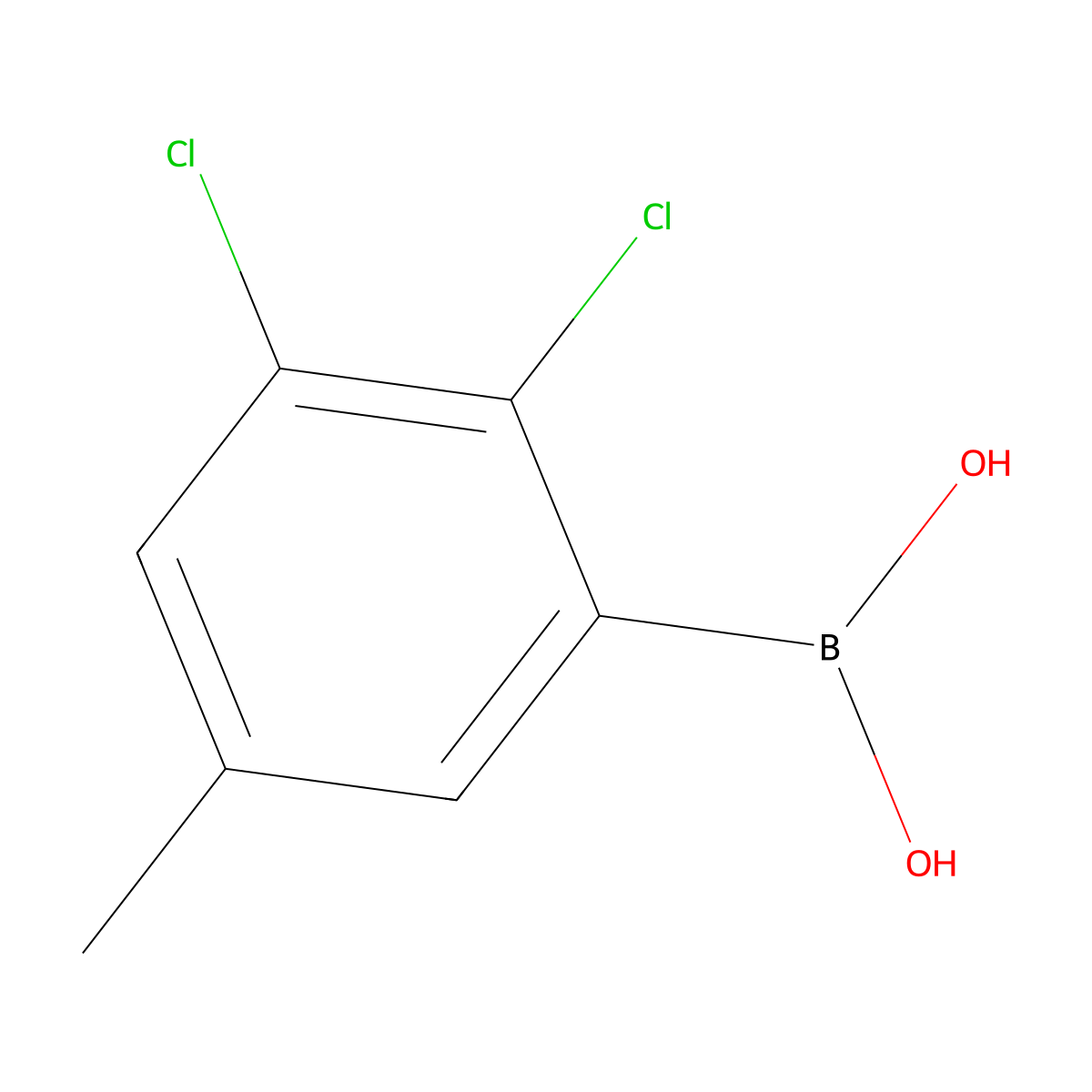 (2,3-Dichloro-5-methylphenyl)boronic acid molecular structure, CAS 2377606-78-3