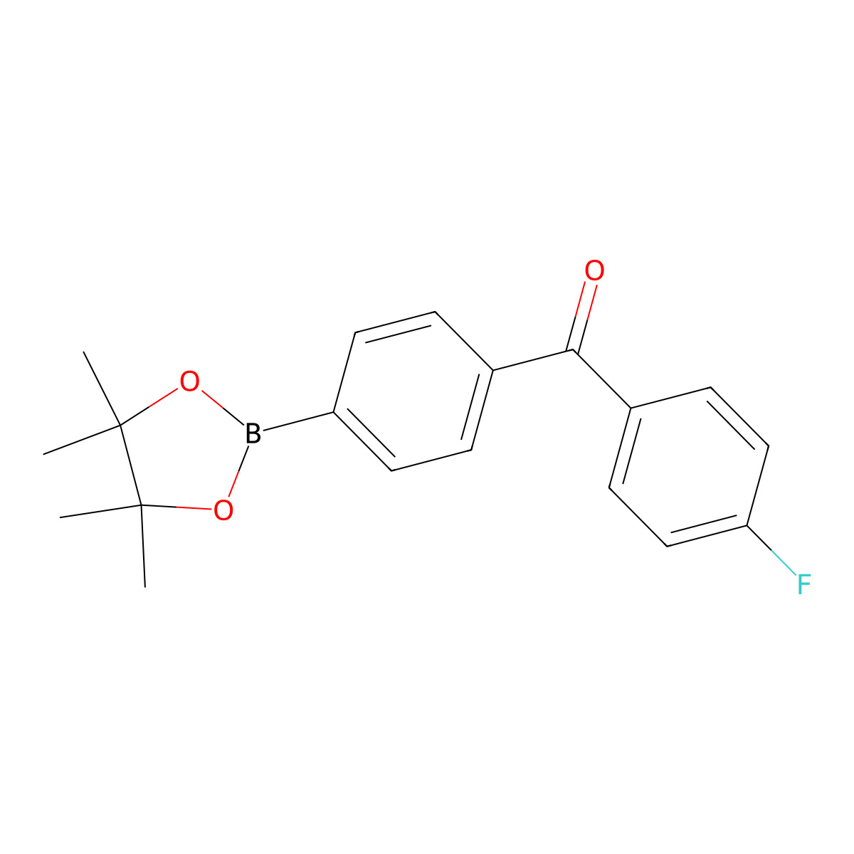 2-{4-[(4-Fluorophenyl)carbonyl]phenyl}-4,4,5,5-tetramethyl-1,3,2-dioxaborolane molecular structure, CAS 2377607-18-4