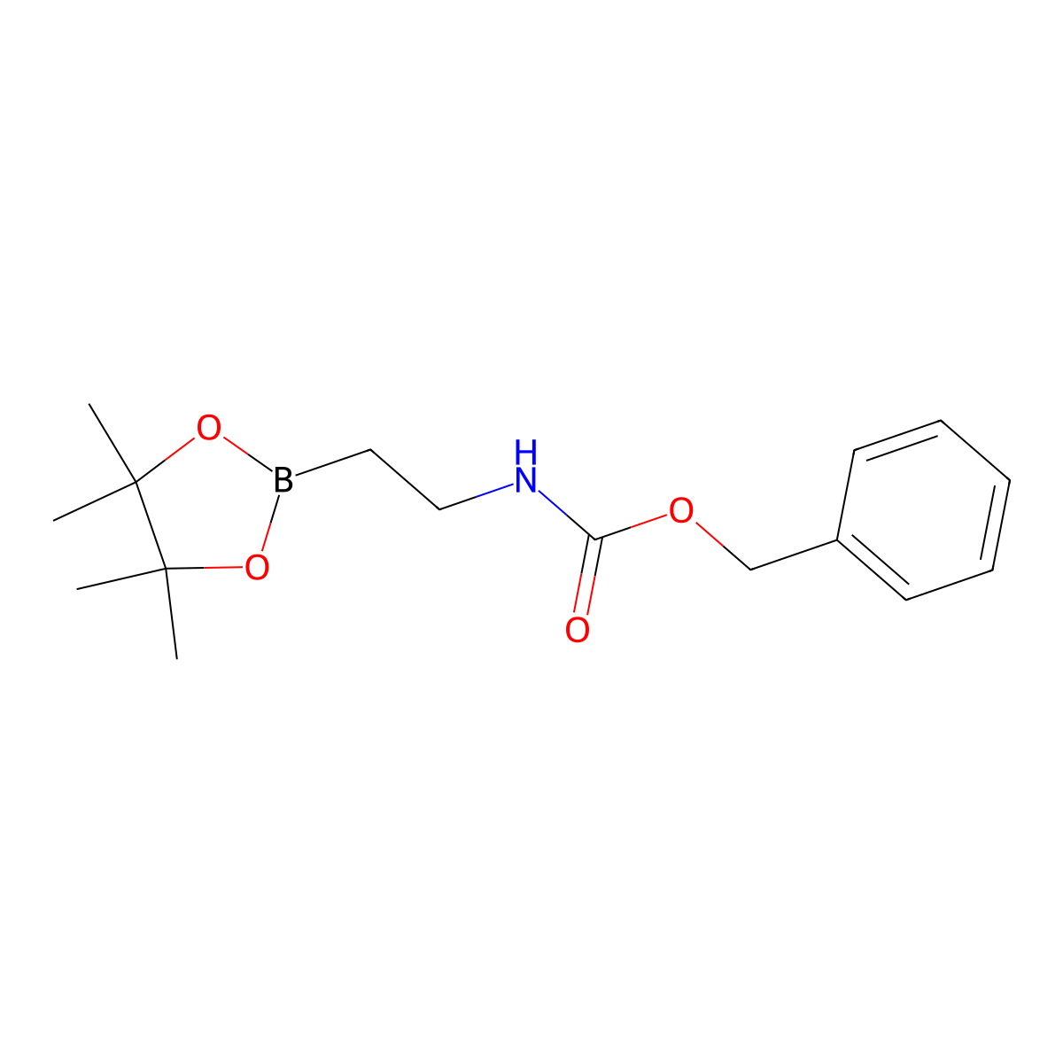 2-(N-Cbz-Amino)ethylboronic acid pinacol ester molecular structure, CAS 2377607-52-6