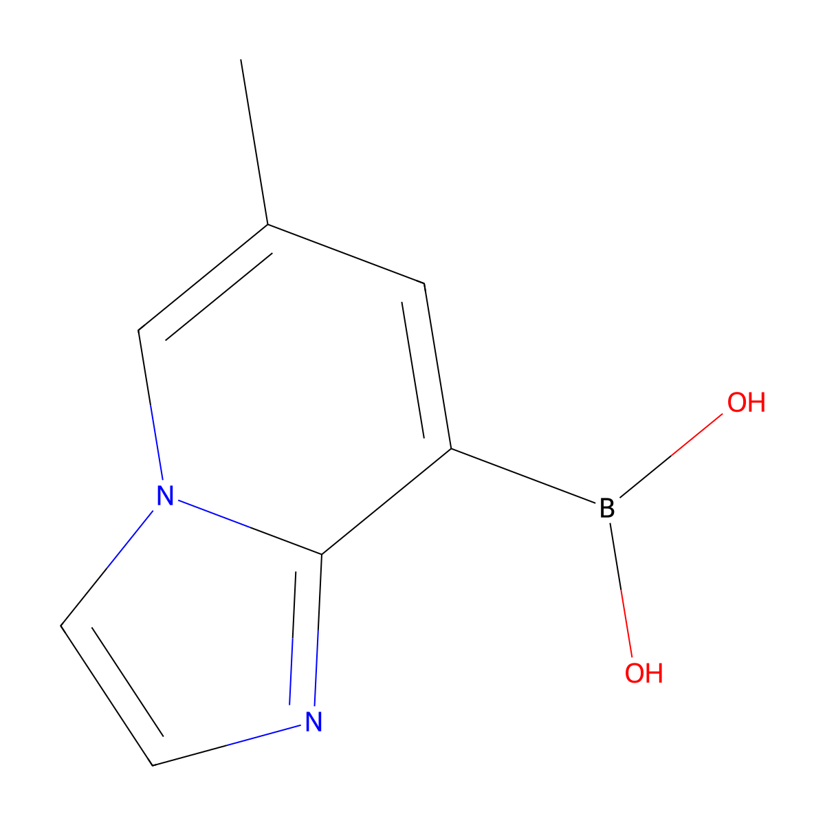 {6-Methylimidazo[1,2-a]pyridin-8-yl}boronic acid molecular structure, CAS 2377607-68-4