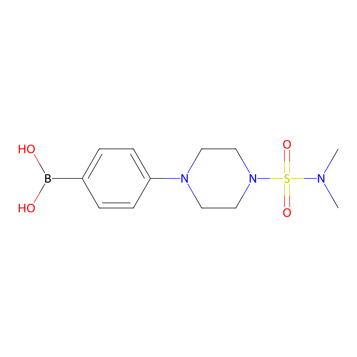4-[4-(Dimethylsulfamoyl)piperazin-1-YL]phenylboronic acid molecular structure, CAS 2377607-70-8