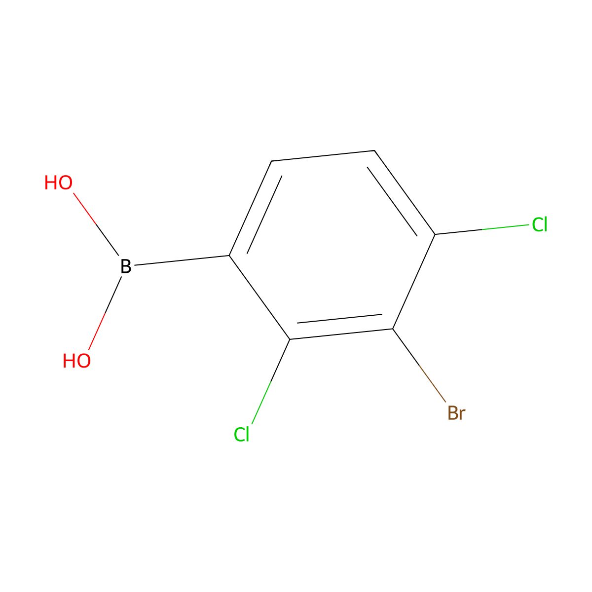 (3-Bromo-2,4-dichlorophenyl)boronic acid molecular structure, CAS 2377607-92-4
