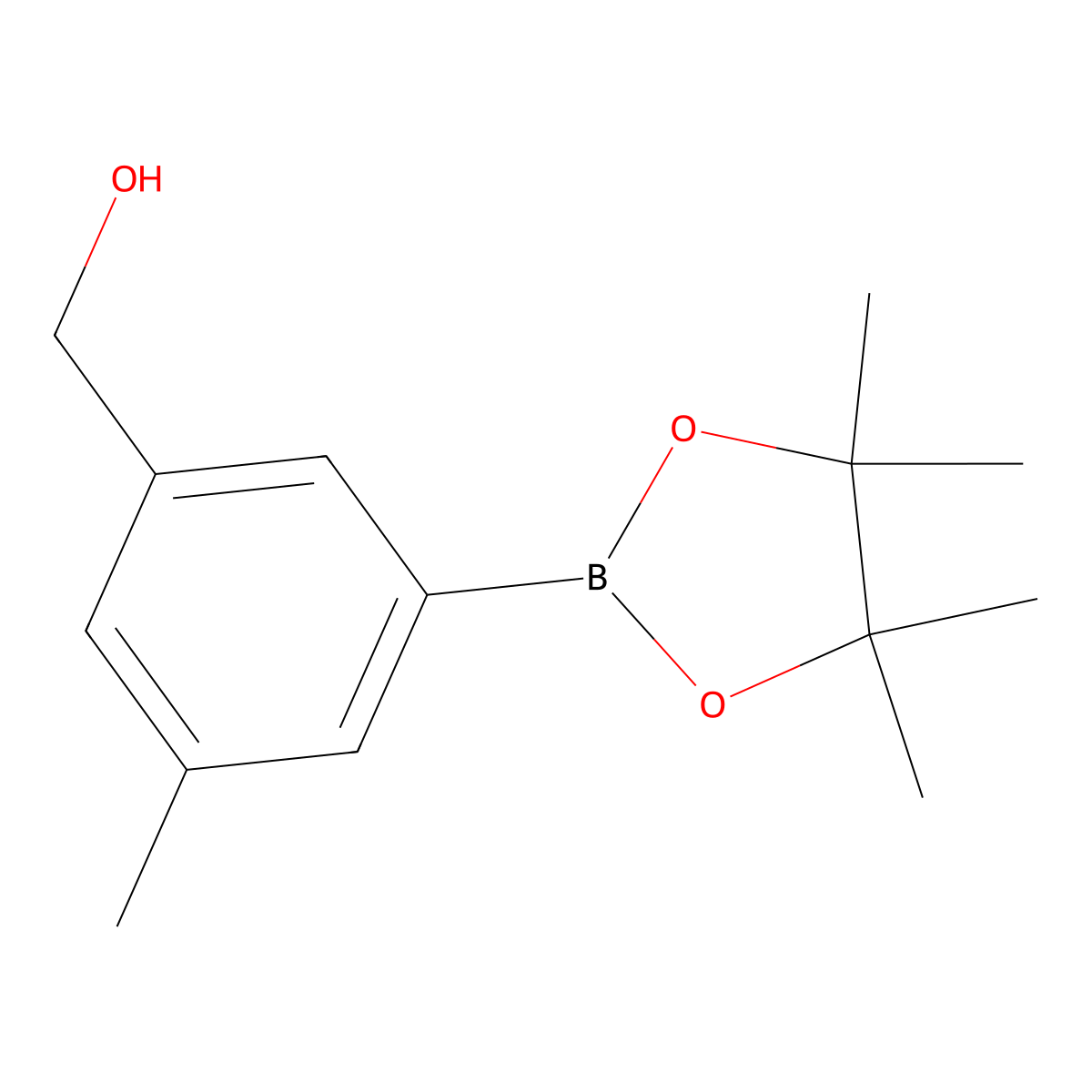 3-(Hydroxymethyl)-5-methylphenylboronic Acid Pinacol Ester molecular structure, CAS 2377607-96-8