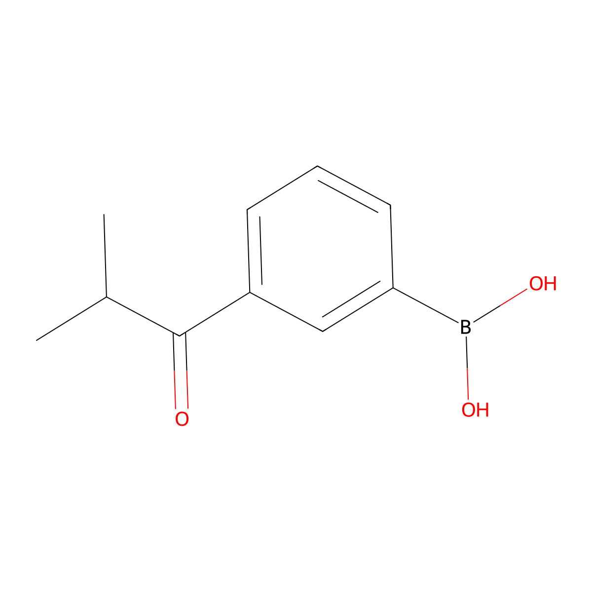 3-(Isobutanoy)phenylboronic acid molecular structure, CAS 2377608-31-4