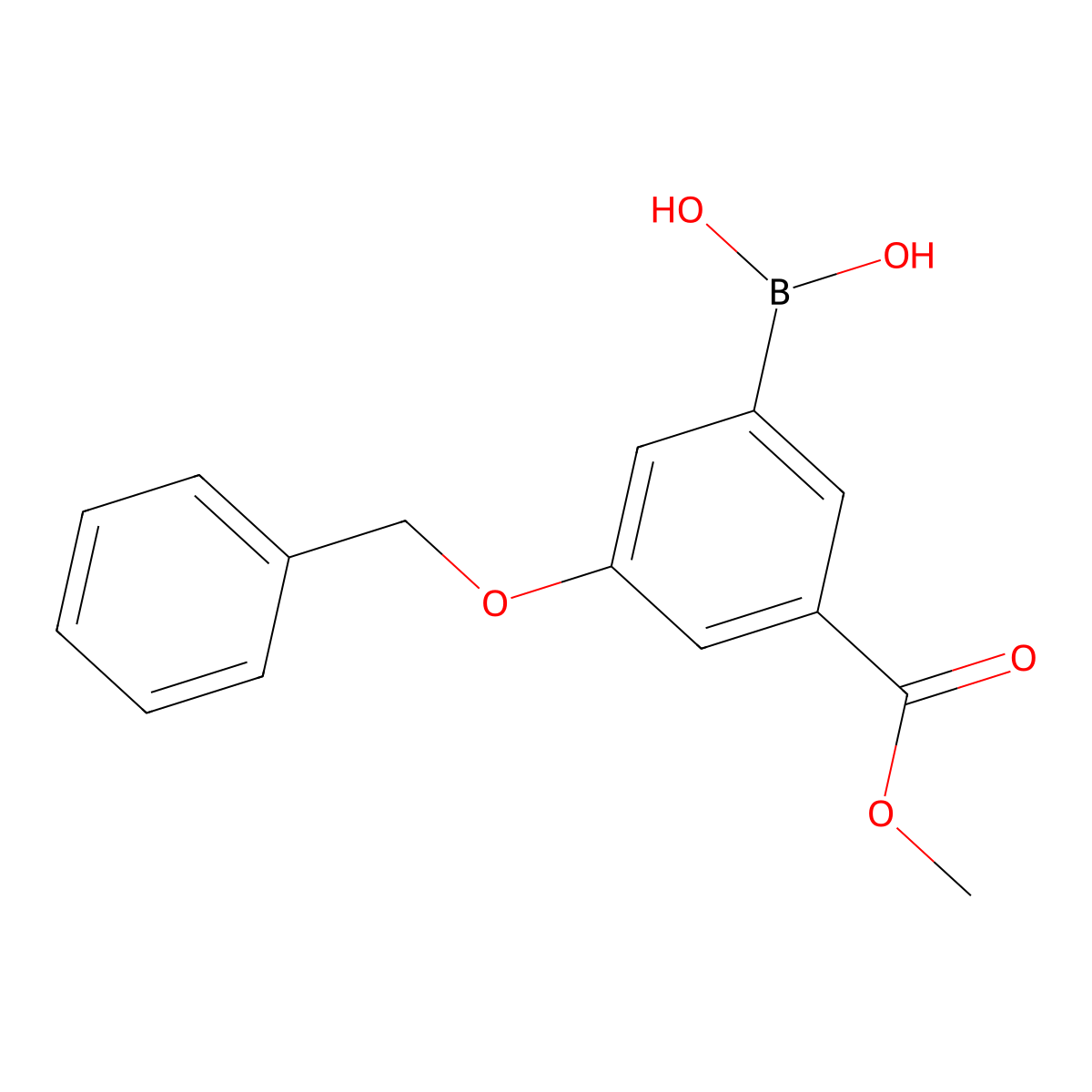 3-(Benzyloxy)-5-(methoxycarbonyl)phenylboronic acid molecular structure, CAS 2377608-44-9