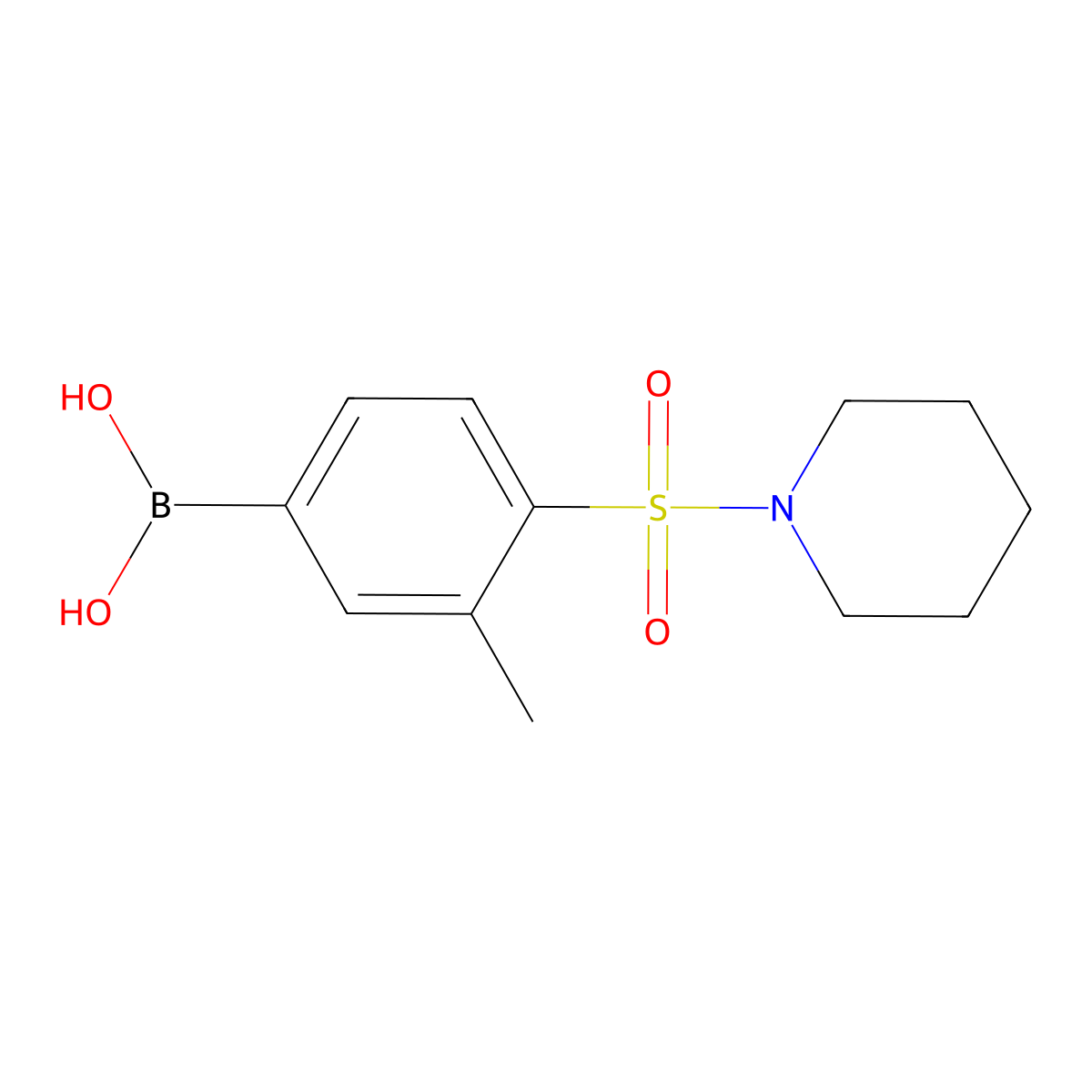 [3-Methyl-4-(piperidine-1-sulfonyl)phenyl]boronic acid molecular structure, CAS 2377608-49-4