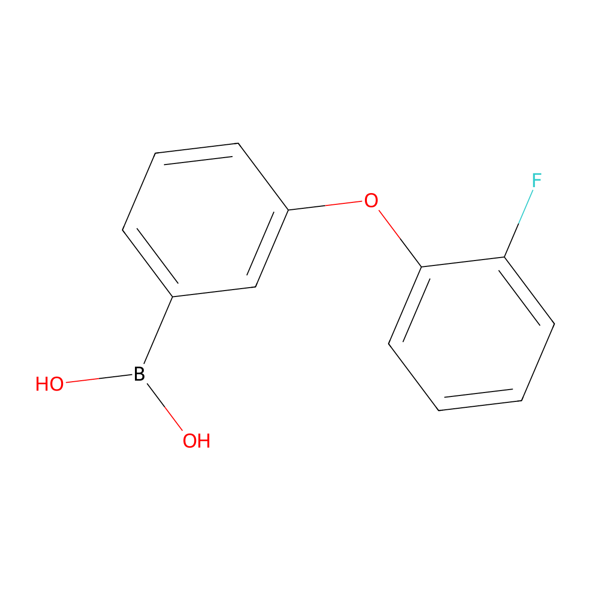 3-(2-Fluorophenoxy)phenylboronic acid molecular structure, CAS 2377608-62-1