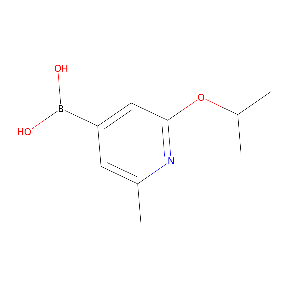 (2-Isopropoxy-6-methylpyridin-4-yl)boronic acid molecular structure, CAS 2377608-90-5