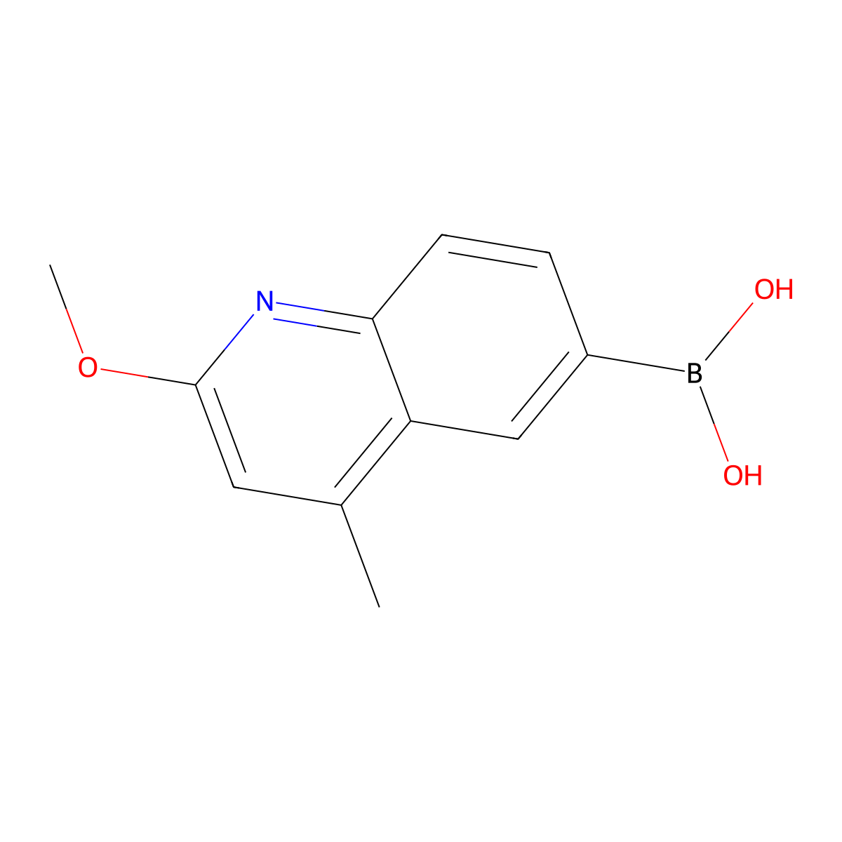 (2-Methoxy-4-methylquinolin-6-yl)boronic acid molecular structure, CAS 2377609-14-6
